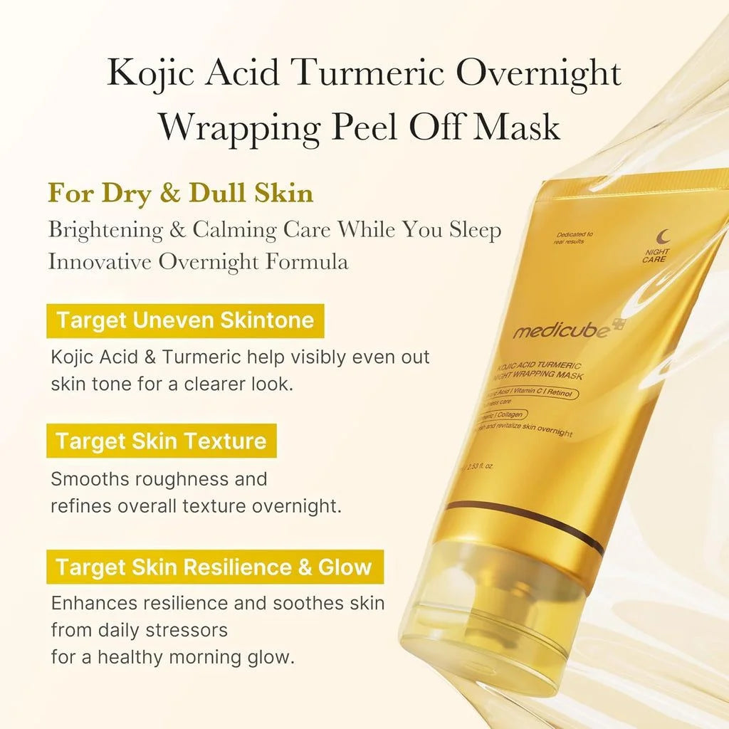 Medi Cub Kojic Turmeric Collagen Night Wrapping Mask